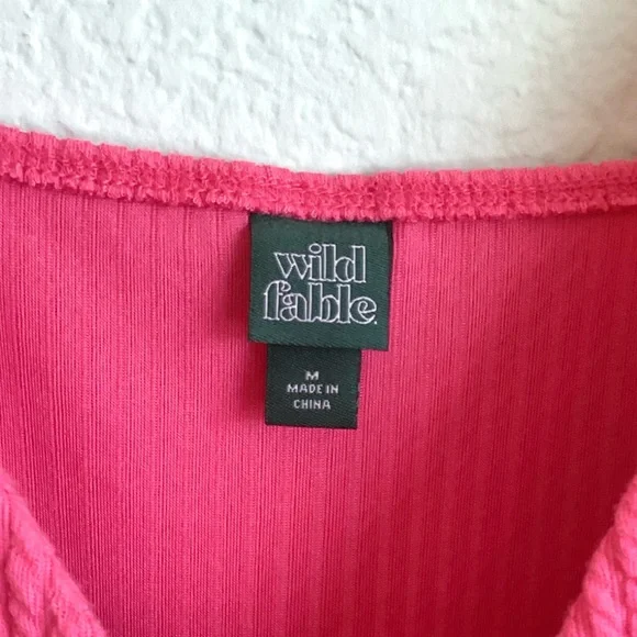 \Wild Fable\ NWT Pink Textured Bodysuit - Picture 14 of 15
